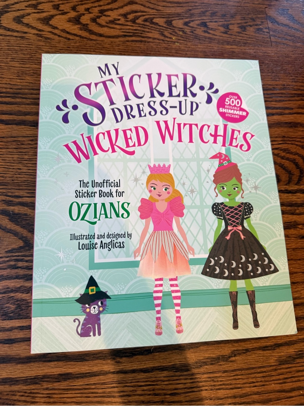 My Sticker Dress-Up Wicked Witches Sticker Book - Pink & Mint Cover